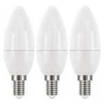 LED žiarovka Classic Candle 5W E14 teplá biela 3Ks