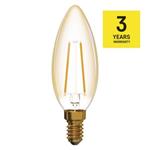 LED žiarovka Vintage Candle 2,1W E14 teplá biela