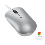 Lenovo 540 Wired Compact Mouse, Cloud Grey