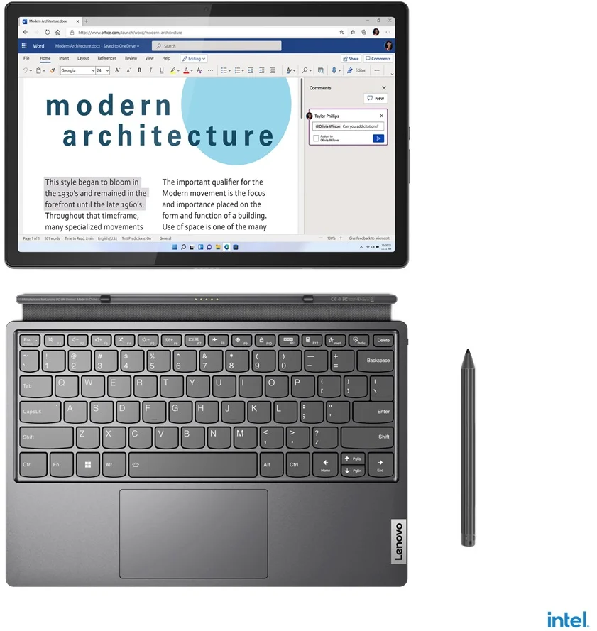 Lenovo IdeaPad Duet 5 12IAU7 Storm Grey (82TQ006CCK)