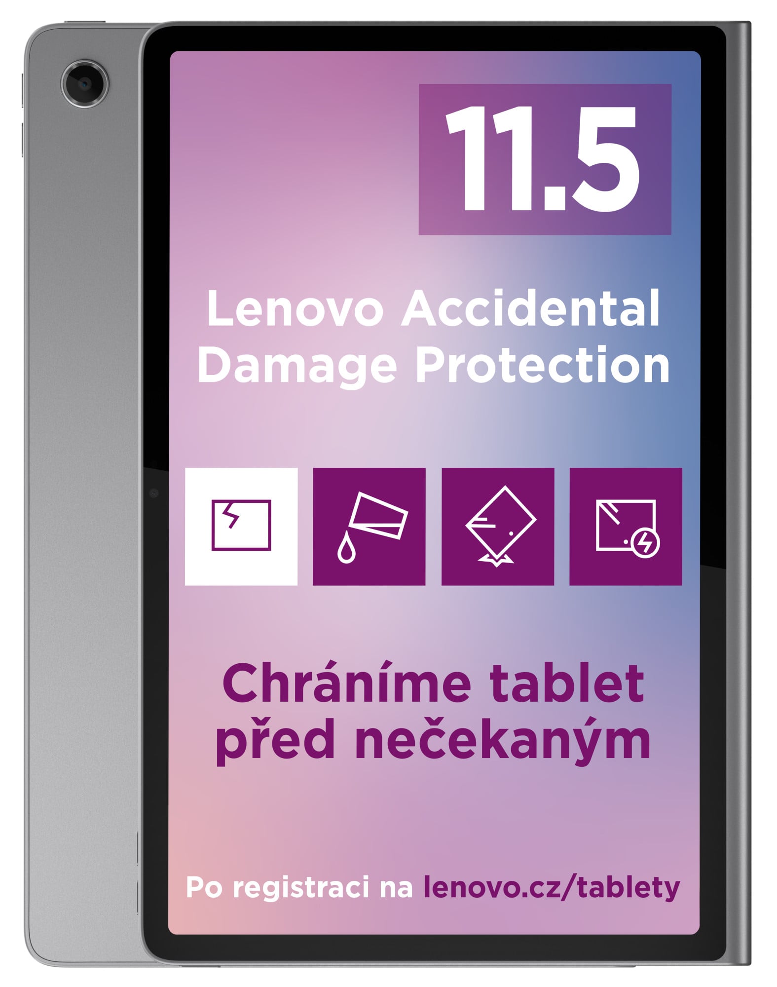 Lenovo Tab Plus (TB351FU) 8 GB + 128 GB, farba Luna Grey