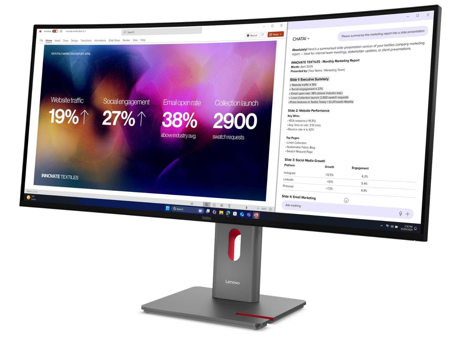 Lenovo ThinkVision P40wd-40 (64B4GAT1EU)