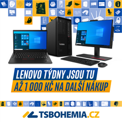 LENOVO týdny - elektronický poukaz na nákup v e-shopu TSBOHEMIA.CZ