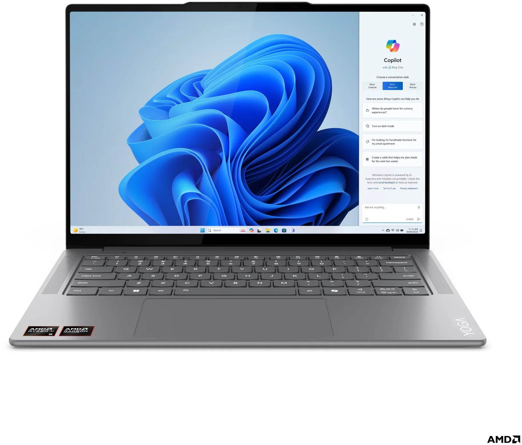 Lenovo Yoga Pro 7 14ASP9 Luna Grey (83HN002BCK)