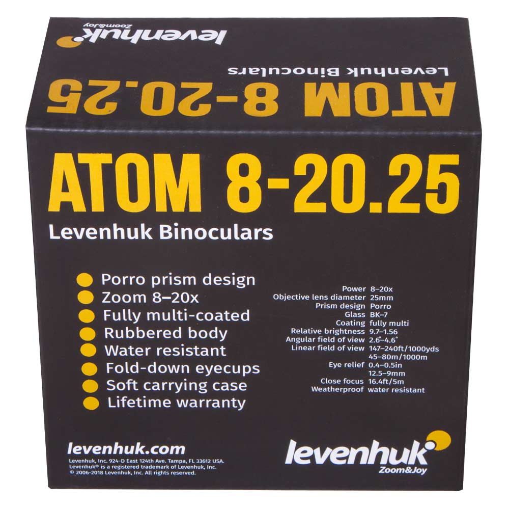 Levenhuk atom 8 20x25 обзор