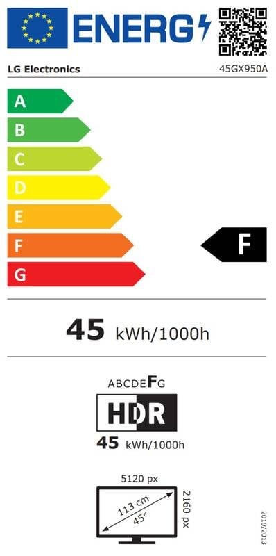 LG UltraGear/45GX950B-B/44,5"/OLED/wUHD/165Hz/0,03ms/Černá/2R