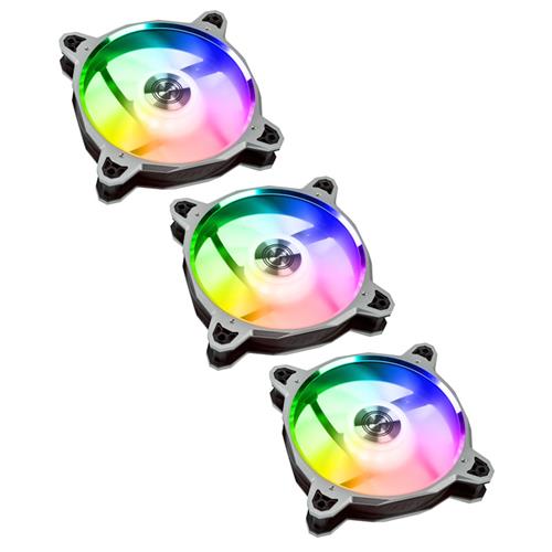 Lian Li BR120 Digital RGB PWM 120mm ventilátor 3Pack Controller, strieborný