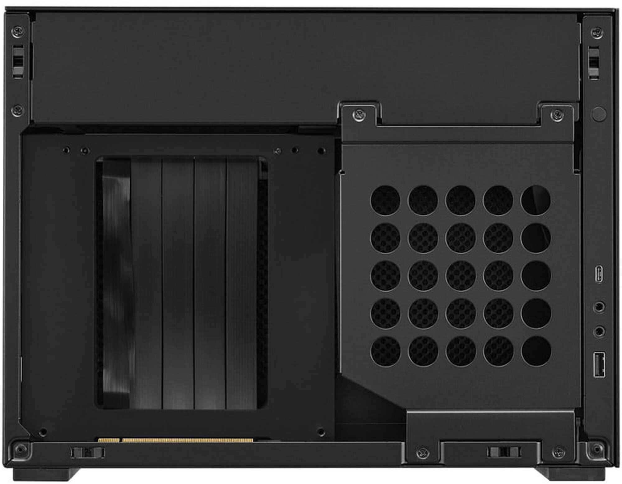 Lian Li DAN Cases A4-H2O X4 Mini-ITX skriňa, PCIE4.0 riser kábel - čierna