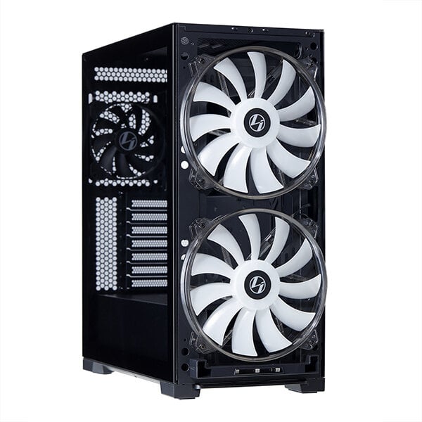Lian Li LANCOOL 215 Midi-Tower - ARGB, tvrdené sklo, čierna