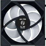 Lian Li UNI FAN SL-INF Wireless Reverse 140 mm, čierna
