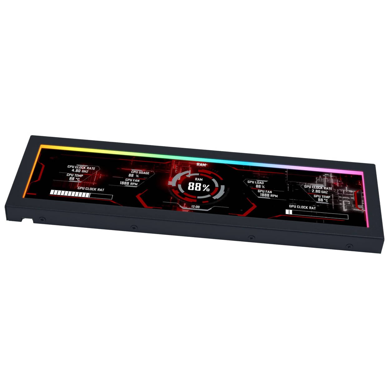 Lian Li Universal Screen 8.8", černá