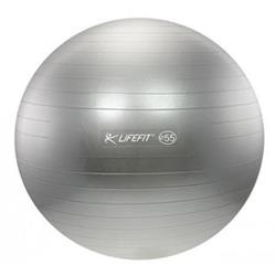 LifeFit Anti-Burst 55 cm, stříbrný gymnastický míč 