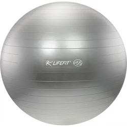 LifeFit Anti-Burst 55 cm, strieborná gymnastická lopta