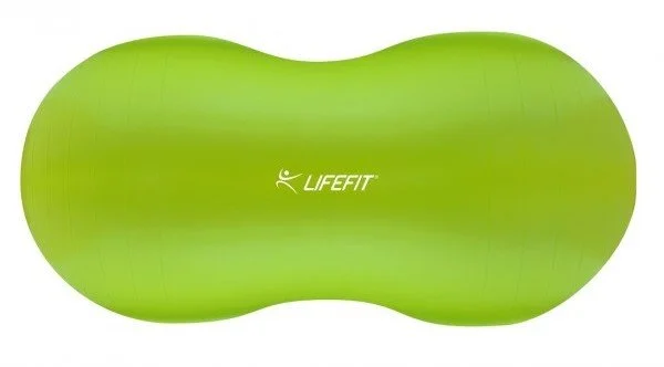 LifeFit Nuts 90x45 cm, svetlozelená gymnastická lopta