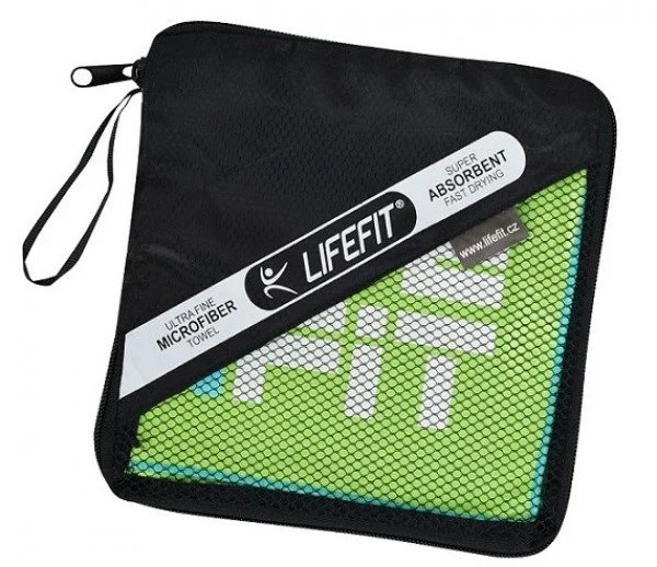 LIFEFIT rýchloschnúci uterák z mikrovlákna 70x140cm, zelený F-RUC-20-03