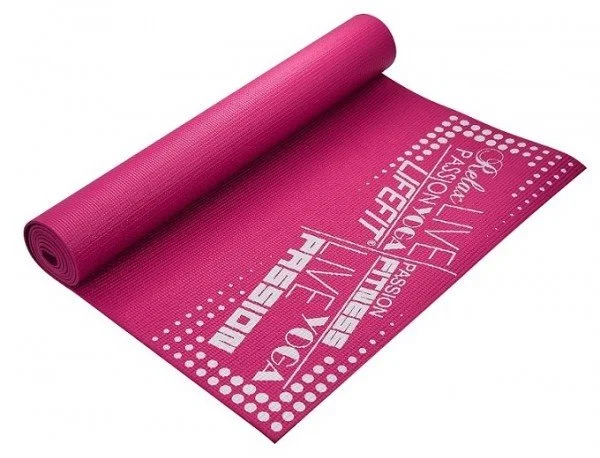 LifeFit Slimfit, 173x61x0,4 cm, svetloružová gymnastická podložka