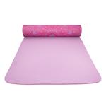 LIFEFIT YOGA MAT MANDALA DUO, 183x58x0,6cm, bordová