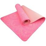 LIFEFIT YOGA MAT MANDALA DUO, 183x58x0,6cm, ružová