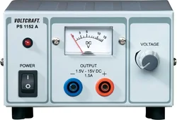 Lineární laboratorní síťový zdroj Voltcraft PS-1152 A, 1.5 - 15 VDC, 1.5 A