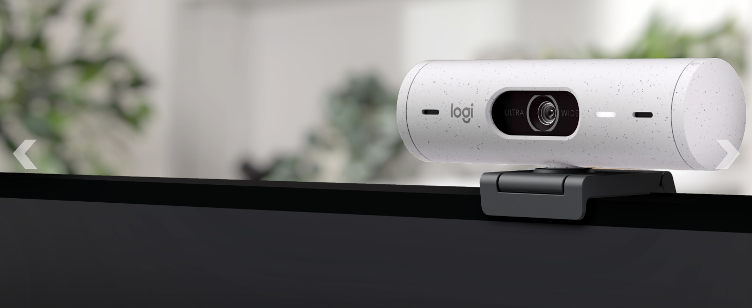 Logitech BRIO 500, webová kamera s rozlíšením Full HD, biela
