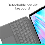 Logitech Combo Touch iPad Air 11-inch (M2)-OXFORD-935OLD948-US,EMEA - Grey - US INT'L