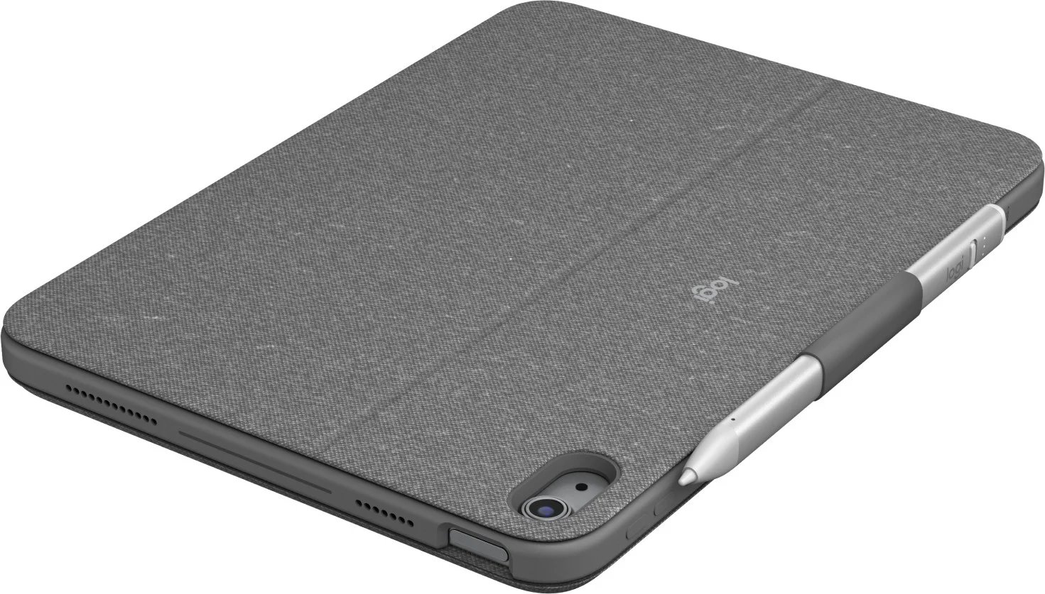 Logitech Combo Touch QWERTY US INTL, sivá