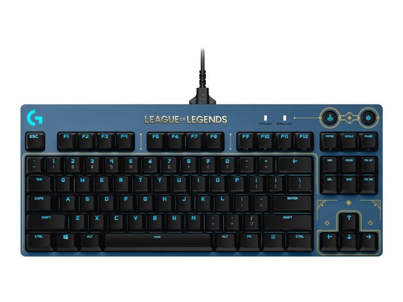 Logitech G Pro League of Legends edition, USA, dotykové ovládanie