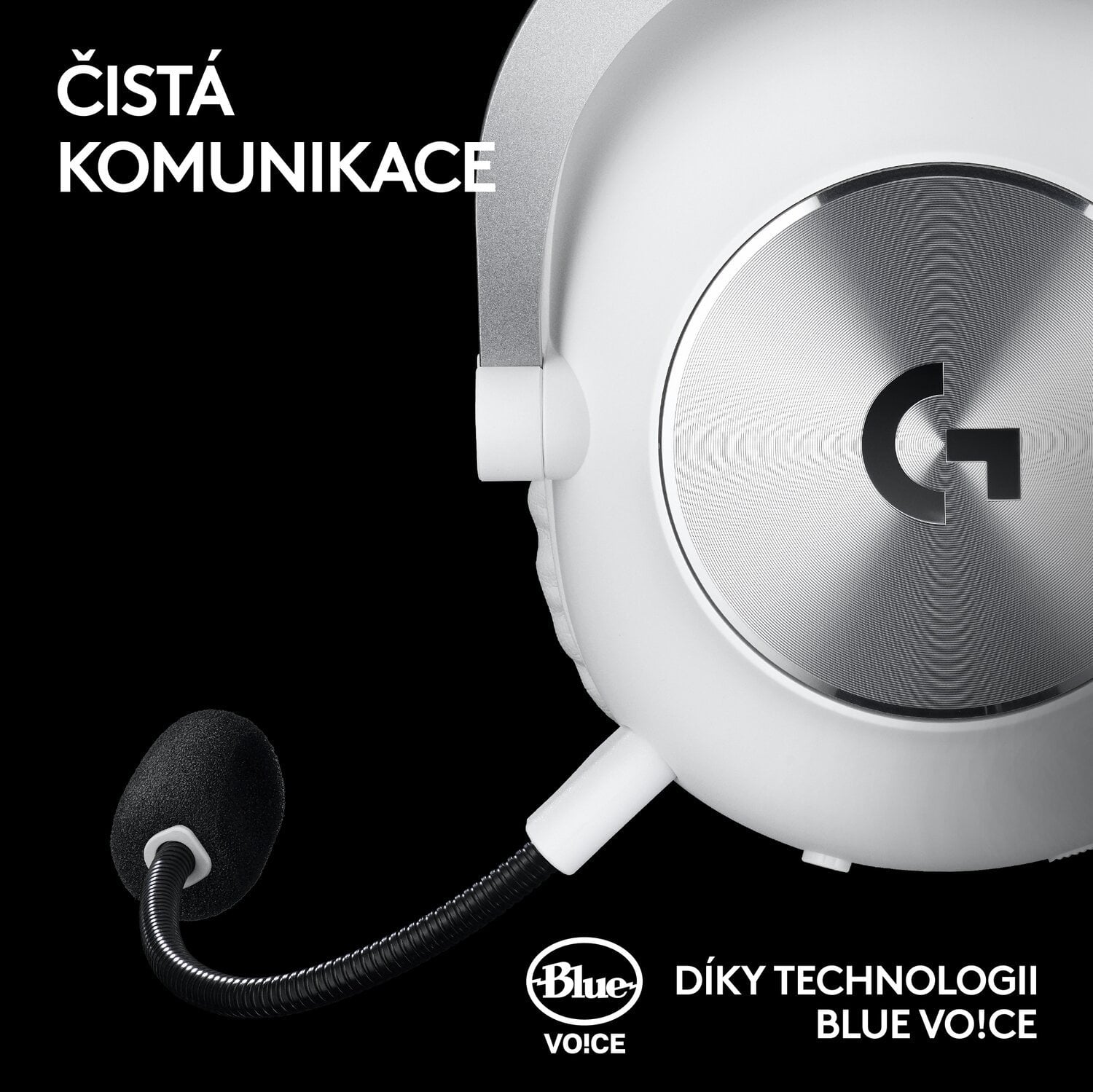 Logitech G PRO X 2 LIGHTSPEED Gaming Headset, bílá