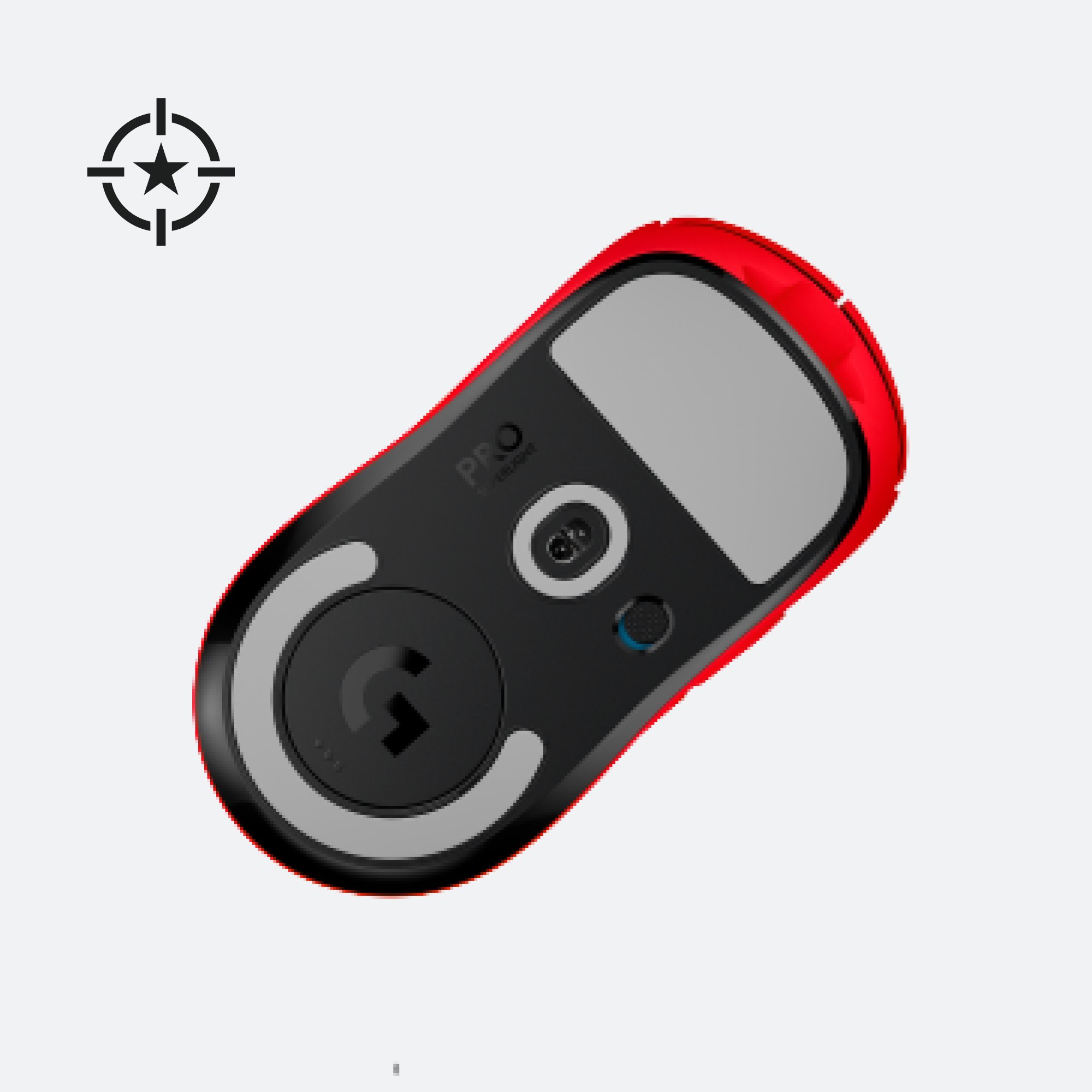 Logitech G Pro X Superlight, červená