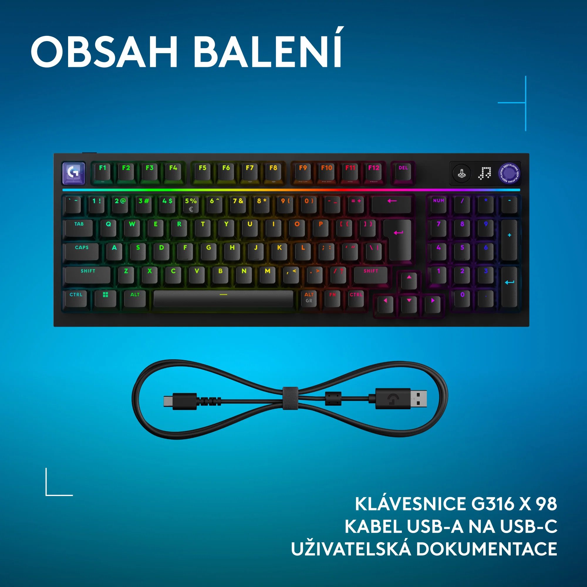 Logitech G316 X 98 CZ, černá