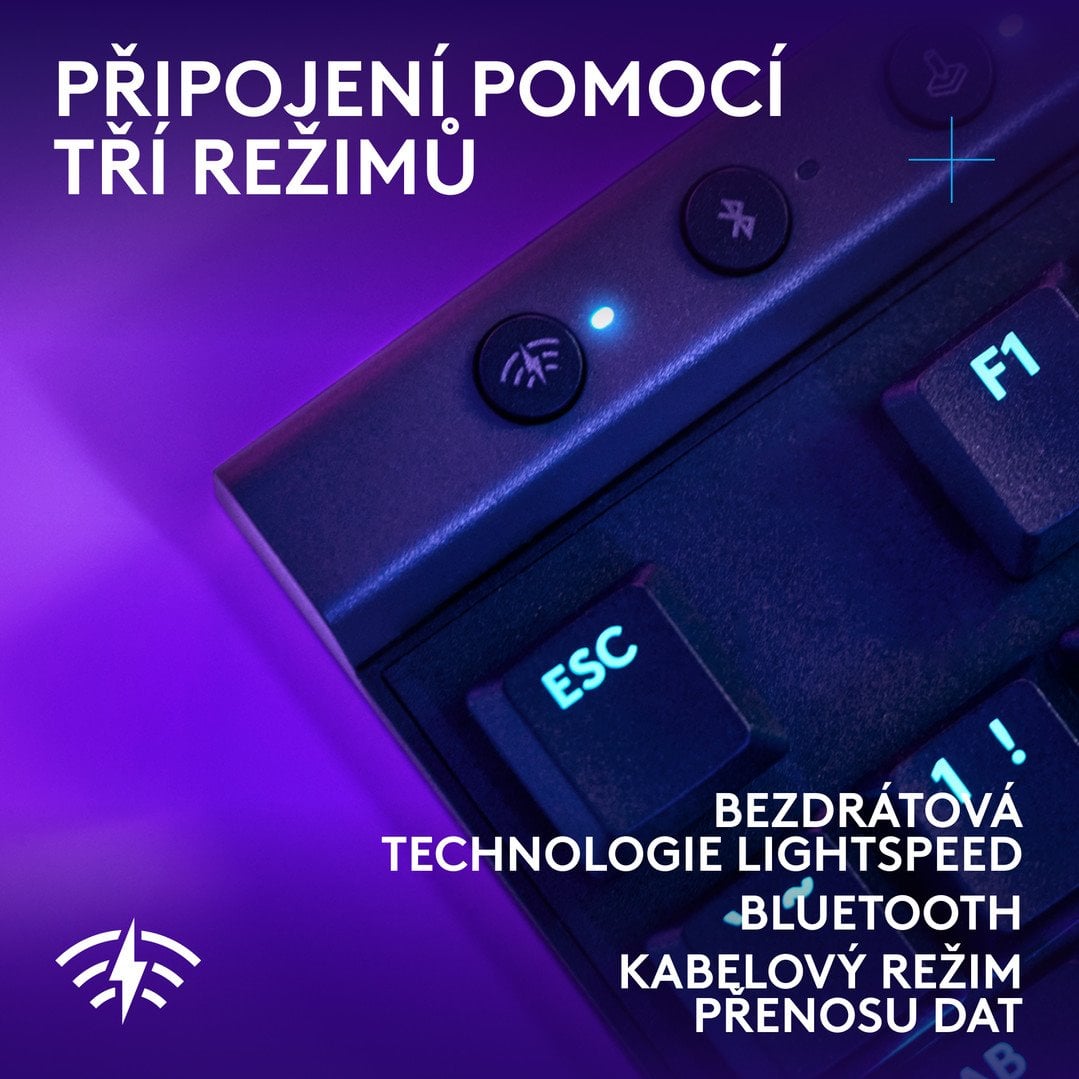 Logitech G515 TKL Lightspeed Tactile Black - CZ/SK