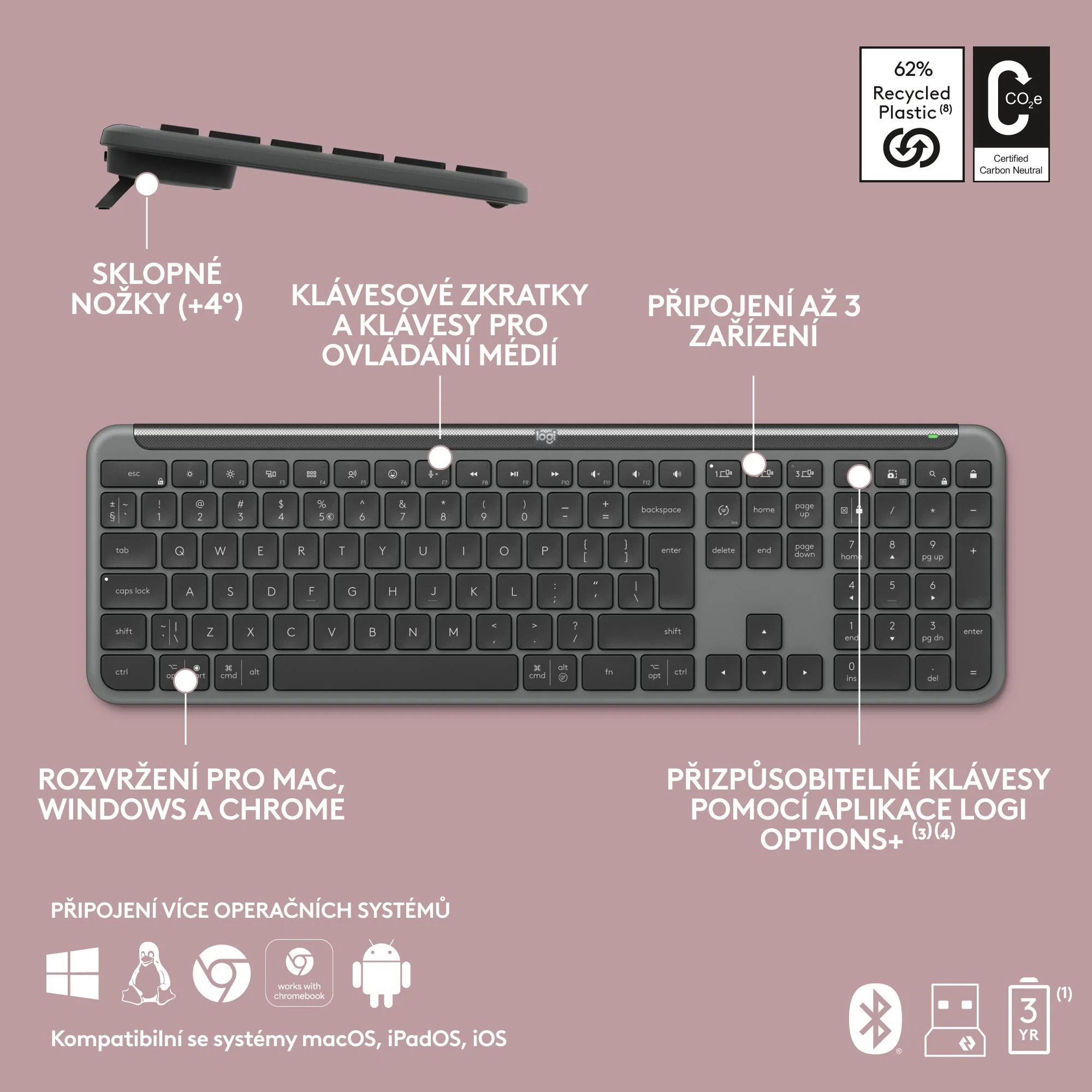 Logitech K950 Graphite - US INTL