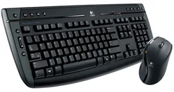 Logitech klávesnice Cordless Pro 2800 Desktop, black, bezdrátová s myší CZ