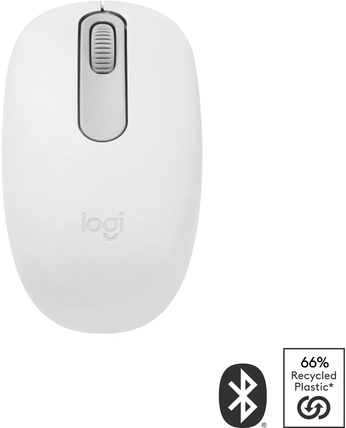 Logitech M196 - Bluetooth myš, bílá