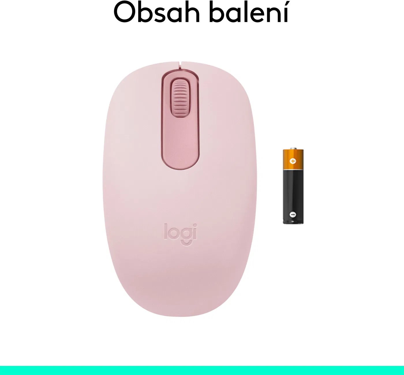 Logitech M196 - myš Bluetooth, ružová