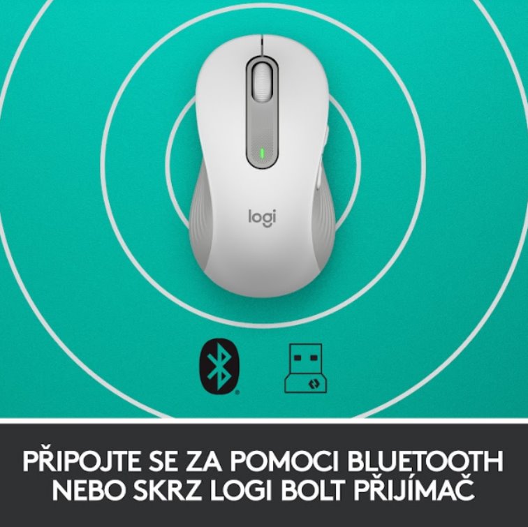 Logitech M650 L ľavý Off-white