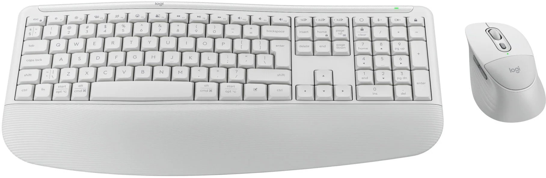 Logitech MK880 US INTL, bezdrôtová klávesnica a myš, biela