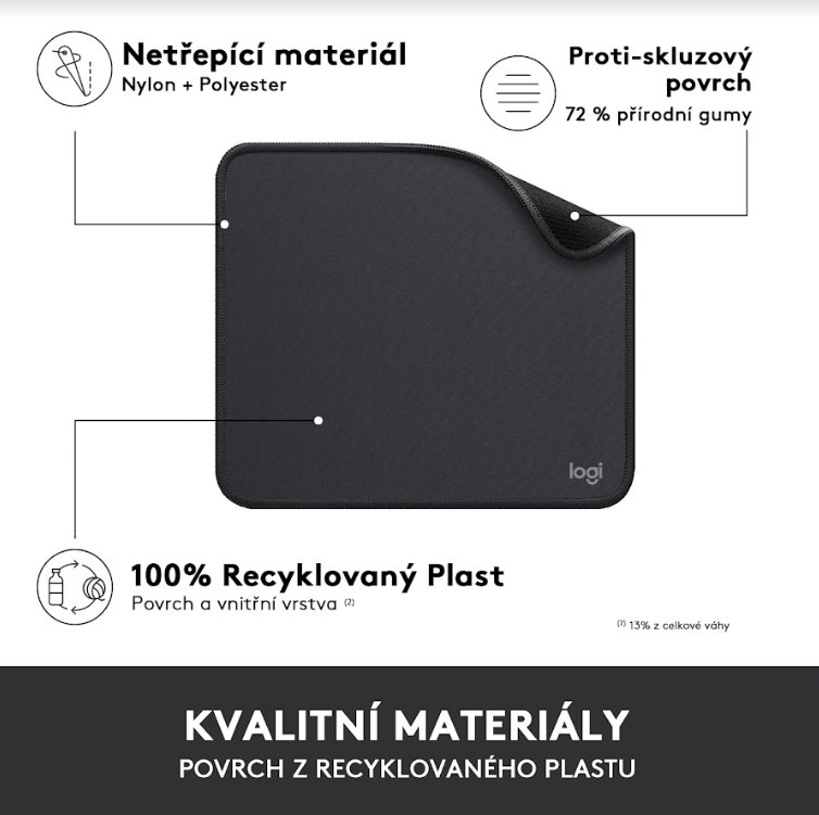 Logitech Mouse Pad Štúdio Series - GRAPHITE 956-000049