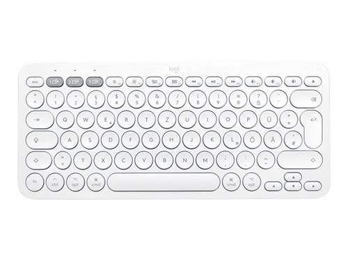 Logitech Multi-Device Bluetooth Keyboard K380 for Mac, US bezdrátová, světle šedá