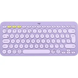 Logitech Multi-Device Bluetooth Keyboard K380, US bezdrátová, levandulová