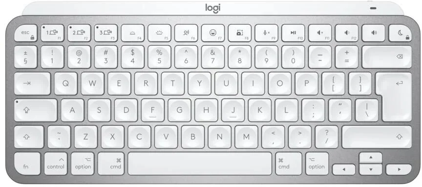 Logitech MX Keys Mini For Mac Minimalist Wireless Illuminated Keyboard, Pale Grey - US INTL