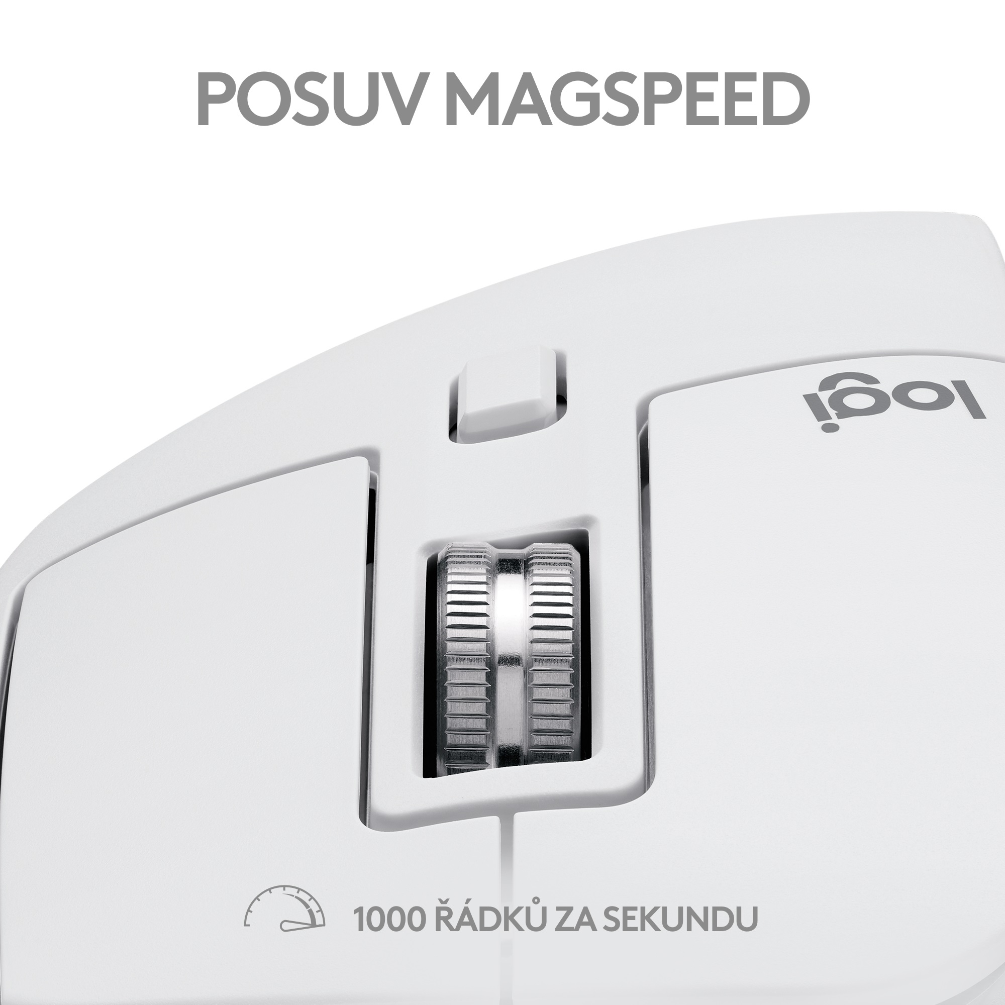Logitech MX Master 3S For Mac Performace Wireless Mouse Pale Grey