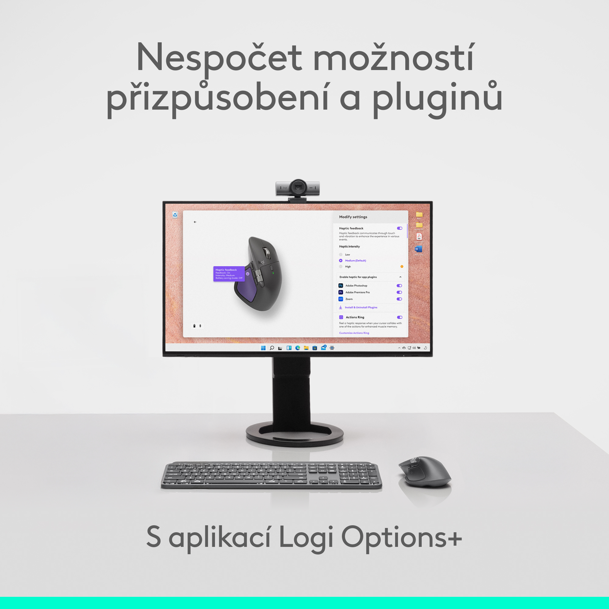 Logitech MX Master 4 pre Mac, vesmírne čierna