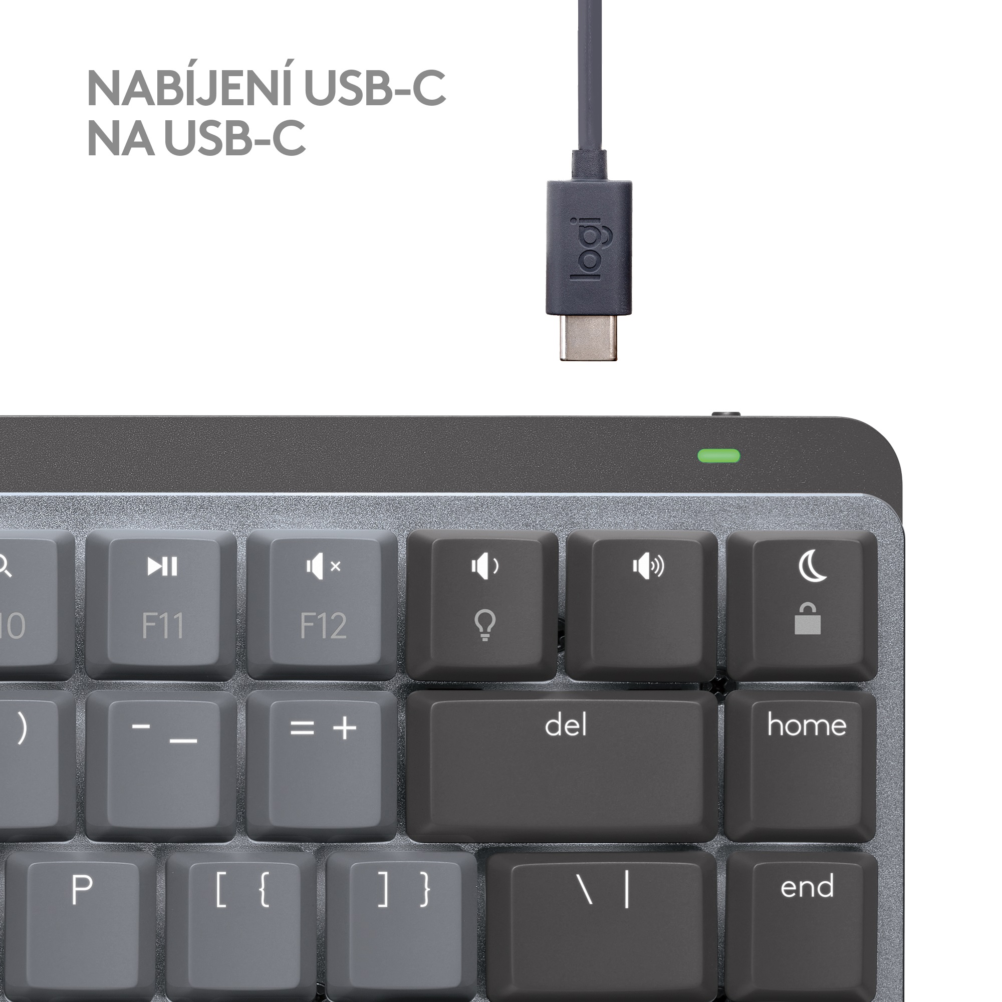 Logitech MX Mechanical Mini for Mac Minimalist, Space Grey, CZ