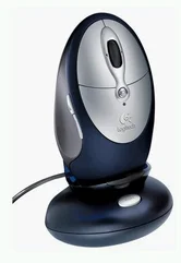 Logitech myš Cordless Click! Plus Rechargeable Optical Mouse, nabíjecí, USB/PS2