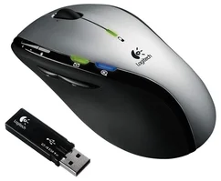 Logitech myš MX610 Laser Cordless Mouse Left Handed, pro leváky, USB, bezdrátová
