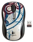 Logitech myš Wireless Mouse M305 (Ice droplets), ledové kapičky, bílá, bezdrátová