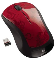 LOGITECH myš Wireless Mouse M310 nano, Red Tendrils, bezdrátová