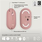Logitech Pebble 2 Combo, bezdrôtová klávesnica a myš, ružová