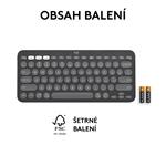 Logitech Pebble Keys 2 K380s, US, bezdrátová  klávesnice, grafitová